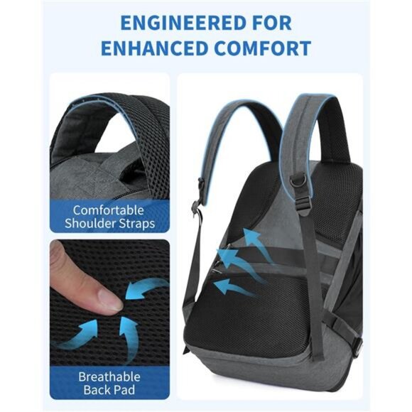 WANDF Travel Backpack For Spirit Airlines Personal Item Bag 18x14x8 with Wet main image 4